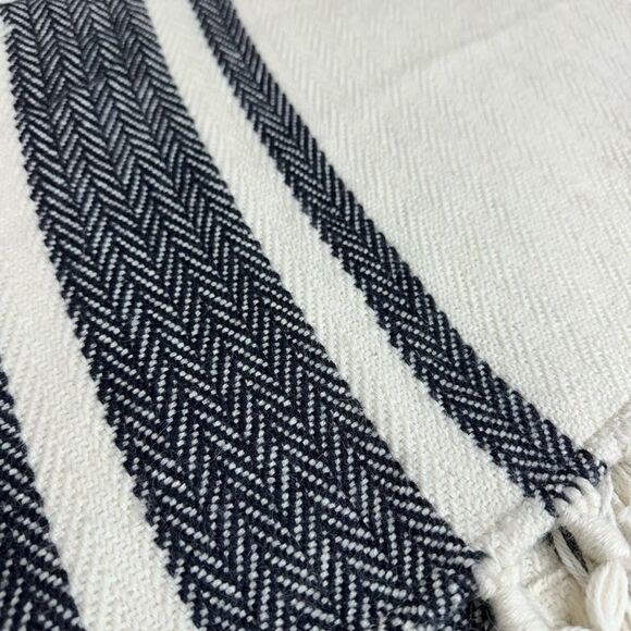 FIGUE 100% Superfine Alpaca Woven Fringe Blanket Wrap Poncho - Picture 9 of 9